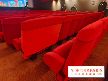 Visuels salles de spectacle et théâtres - salle de cinéma fauteuil rouge