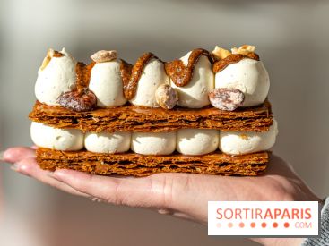 Jolie Miche, la boulangerie aux farines anciennes et bonnes pâtisseries du 17e - millefeuille praliné