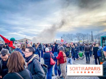 Manifestation Paris - Visuels - Réforme des retraites place Concorde