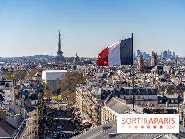 Le panorama du Panthéon - l'une des plus belles vues de Paris à 360° - vue paris - Tour Eiffel - drapeau