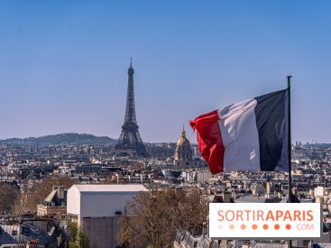 Le panorama du Panthéon - l'une des plus belles vues de Paris à 360° - Tour Eiffel - drapeau