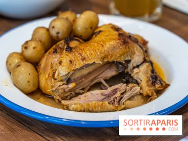 Label Broche restaurant - David Gallienne - Table du Gourmet - Galeries Lafayettes - Top Chef -  poulet