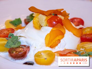 Restaurant Conti burrata tomates poutargue