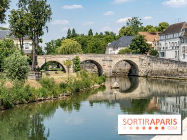 L'Isle-Adam, l'un des plus beaux village d'Ile-de-France -  bord de l'Oise - pont