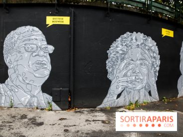Mur des droits humains à Paris, nos photos