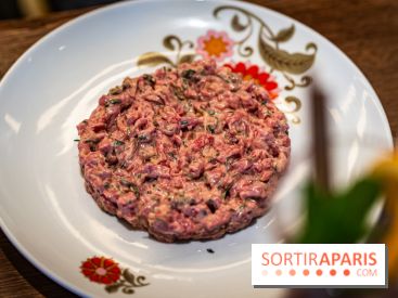 Bistrot Podium, le restaurant festif avec la carte de Glenn Viel -  tartare au couteau