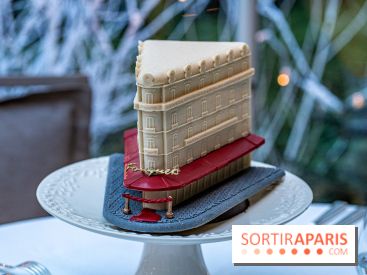 La bûche de Noël de l’Hôtel Barrière Le Fouquet’s Paris 2023 -  A7C9589