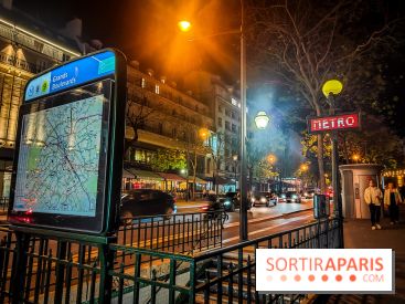 Visuels métro - Grands boulevards ligne 8 ligne 9 nuit