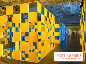 Aux Beaux Carrés, l'exposition de Daniel Buren au Bon Marché Rive Gauche