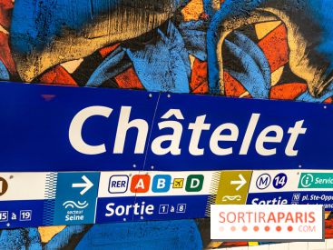 La station de Métro Châtelet re-décoré par des street-artistes