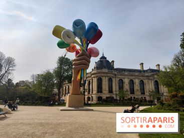 Visuel Paris 8e - printemps Jeff Koons jardin Champs Elysées