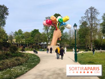 Visuel Paris 8e - printemps Jeff Koons jardin Champs Elysées 