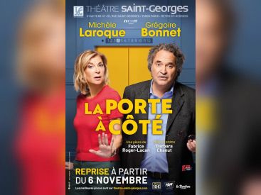 "La Porte à Côté" : une comédie romantique avec Michèle Laroque au Théâtre Saint-Georges