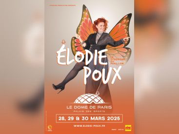 Elodie Poux à Paris avec son spectacle Le Syndrome du Papillon aux Folies Bergère