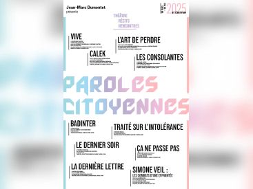Festival de théâtre Paroles Citoyennes 2025 : dates et programmation