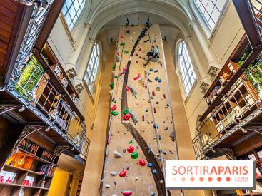 Climbing District Saint-Lazare, la salle d'escalade et espace coworking cachée dans une chapelle