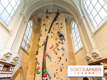 Climbing District Saint-Lazare, la salle d'escalade et espace coworking cachée dans une chapelle -  A7C8025