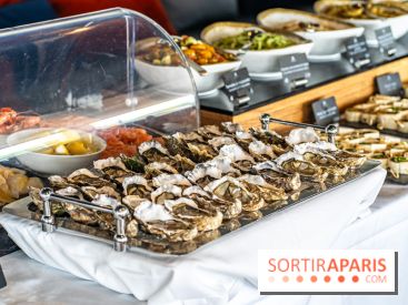 Le Brunch à volonté du belvédère au Domaine de la Corniche dans les Yvelines - photos -  huitres