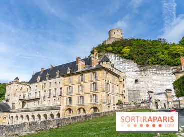 Le Château de la Roche Guyon, le château troglodyte dans le Val-d'Oise - 95 -  vue façade