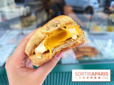 Maurice Sfez Café - Egg and cheese sandwich