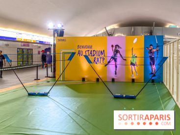 JO de Paris 2024 : animations sportives Stadium RATP à la station Auber - IMG 9273