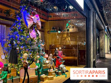Les vitrines de Noël 2024 du Printemps Haussmann avec Juliette Binoche