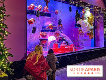 Les vitrines de Noël 2024 des Galeries Lafayette Haussmann avec Vianney et Kevin Germanier - image00057