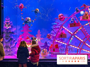 Les vitrines de Noël 2024 des Galeries Lafayette Haussmann avec Vianney et Kevin Germanier - image00006