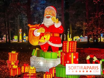 L'Odyssée Lumineuse 2024, le parcours de lumières au Parc Floral - les photos - Père Noël - cadeaux