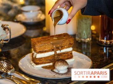 Le salon de thé de Noël du George V pour une pause gourmande - les photos  -  millefeuille