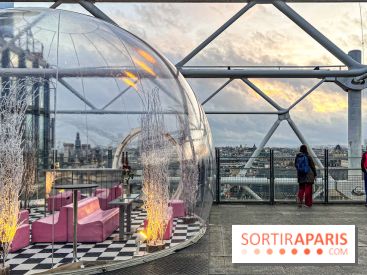 Bulle de rêves : la terrasse d'hiver du restaurant George au sommet du Centre Pompidou