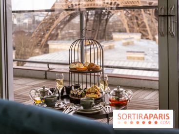 Le tea time éphémère face à la Tour Eiffel au Pullman