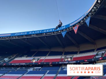 Tyrolienne au Parc des Princes
