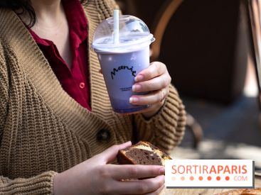 Manie Café et pâtisseries - coffee shop Paris 16e - ube latte