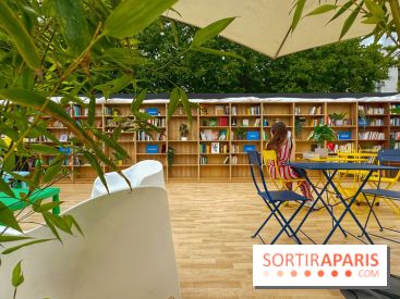 Bibliothèque et boite à livres géante à ciel ouvert