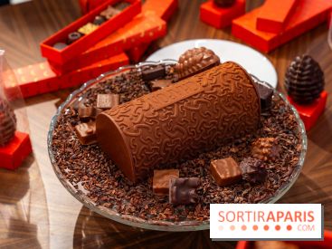 Bûche de Noël et créations de fête de Chapon 2025 - A7C07442