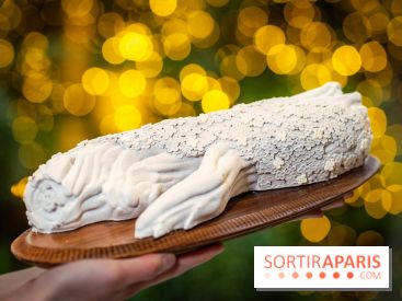 Le tea time de Noël du George V 2025, les photos - buche de noël