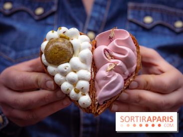 Saint-Valentin 2026 : les cœurs pâtissiers de Maison Aleph - photos - demi coeur