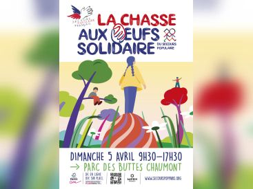 Secours populaire - Chasse aux oeufs solidaires 2026 - Affiche (1)