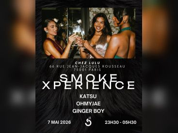 Smoke Xperience : Soirée Rap, R&B et Afro chez Lulu au cœur de Paris - FLYER 45 BLACK