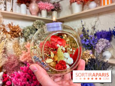 Atelier bougeoir fleurs séchées