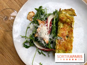 Chez Clo - Lasagnes artichaut, petit pois, ricotta