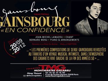 GAINSBOURG EN CONFIDENCE : un voyage musical dans les débuts de Serge Gainsbourg