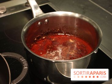 Cours de cuisine spécial Homard à l'Ecole Ducasse - : la réduction