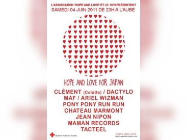 Hope & Love for Japan, 1979, Soirée, Ariel Wizman, Pony Pony Run Run, Chateau Marmont.
