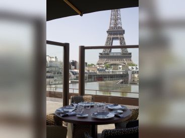 Terrasse, Restaurant, Les Ombres, Musée du Quai Branly, Tour Eiffel, Paris