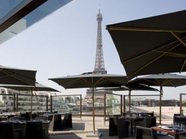 Terrasse, Restaurant, Les Ombres, Musée du Quai Branly, Tour Eiffel, Paris