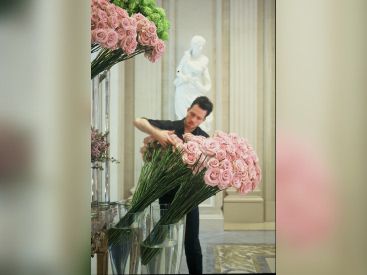 L'atelier floral de Jeff Leatham au Four Season Hotel GeorgesV