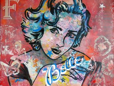 Atelier à ciel ouvert de la street artiste Iza Zaro au Renaissance Vendôme