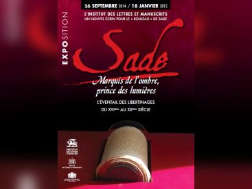 Sade, marquis de l'ombre à l'Institut des Lettres